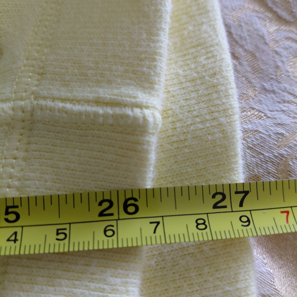 Tommy Bahama Pale Yellow Half-Zip Turtleneck Sweater - Picture 9 of 9